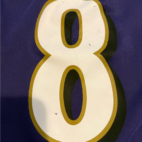 Baltimore Ravens Football Jersey Youth m medium purple NFL Nike Lamar Jackson #8 - Picture 3 of 5